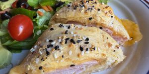 Recette Easy Ham and Cheese Biscuits