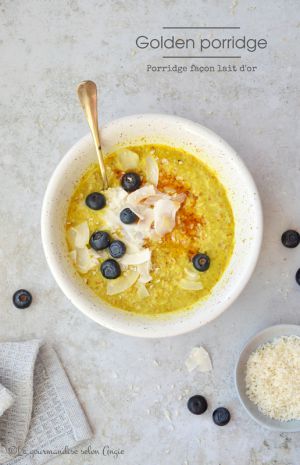 Recette Golden porridge #vegan #glutenfree