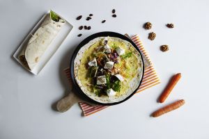 Recette Wraps au chèvre frais et légumes grillés