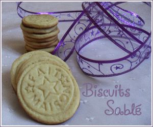 Recette Biscuits sablé