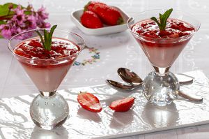 Recette Mouhallabieh ou mouhalabie libanais aux fraises