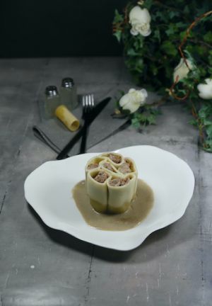 Recette Paccheri farcis au canard et foie gras