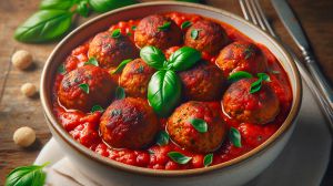 Recette Boulettes de soja texturées à la sauce tomate et basilic