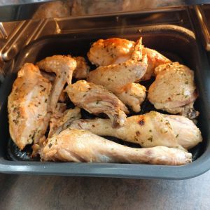 Recette Poulet rôti découpé au combi ninja