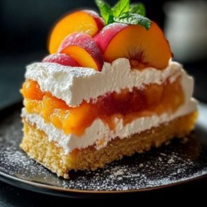 Recette Gâteau Pêche Sans Cuisson