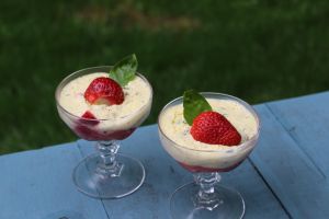 Recette Verrine de fraises au yaourt
