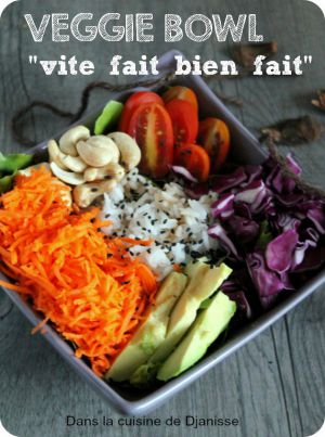 Recette Veggie bowl « vite fait bien fait » – #Vegan