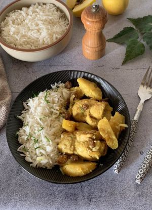 Recette Curry de dinde aux pommes(+mon idée menu)
