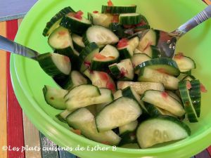 Recette Salade de concombre sucrée et épicée