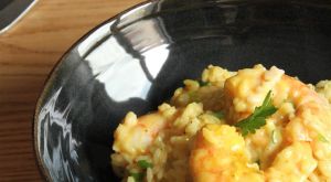 Recette Risotto aux crevettes & curry