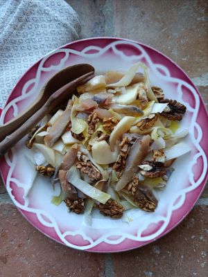 Recette Salade d'endive, hareng, pomme et noix