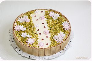 Recette Entremet fleuri spéculoos fromage blanc