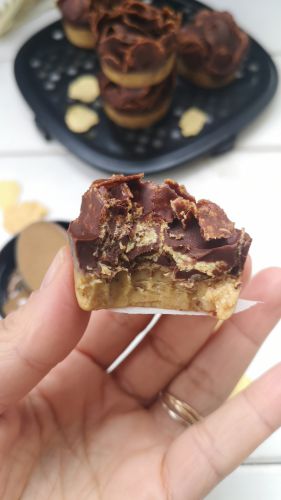 Recette Cups croustillantes chocolat & beurre de cacahuète (vegan, sans gluten)