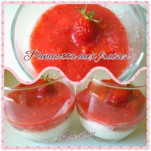 Recette Panacotta aux fraises