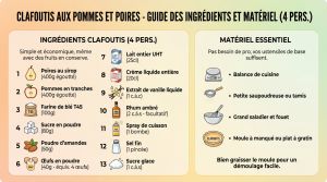 Recette Clafoutis pommes poires recette : facile et fondant