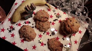 Recette Calendrier de l'avent #7 : Cookies Choco/Banane {Vegan}