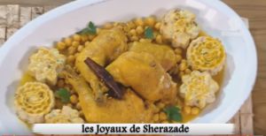 Recette Tajine de poulet aux choux fleurs, Lamset Chahrazad