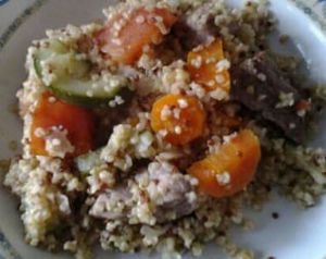 Recette Quinoa boulgour et ses petits légumes