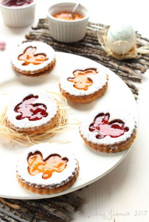 Recette Sablés  de Pâques à la confiture