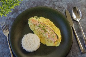 Recette Pavés de saumon en sauce au verjus