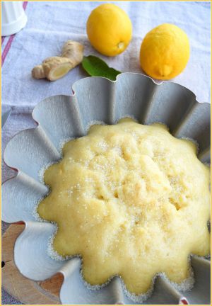 Recette Gâteau très moelleux au citron et au gingembre...mais cuit à la vapeur !