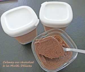 Recette Crèmes au chocolat à la Multi Délices *