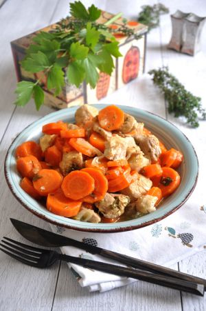 Recette Sauté de porc aux carottes
