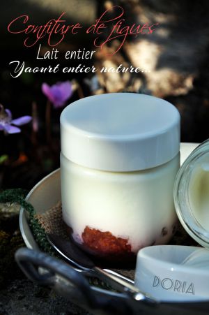 Recette Yaourts maison à la confiture de figues