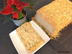 Recette Gâteau Napoléon facile à la crème de pommes - Recette en vidéo