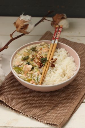 Recette Riz crémeux poireau et saumon : une recette réconfortante