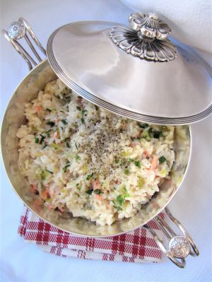 Recette Risotto à la truite fumée