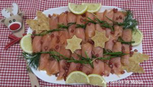 Recette Présentation du saumon fumé Noël 2024