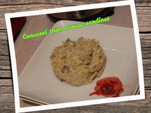 Recette Concassé thon avocat sardines