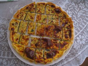 Recette Quiche poireaux - lardons