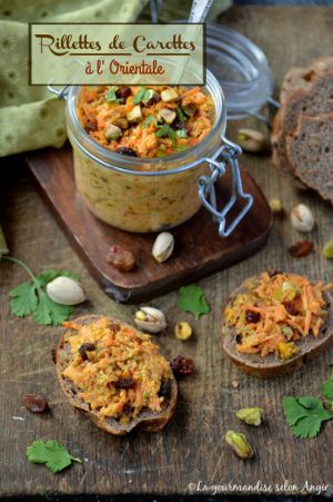 Recette Rillettes de carottes à l'Orientale {Pistaches & raisins secs} #vegan #raw