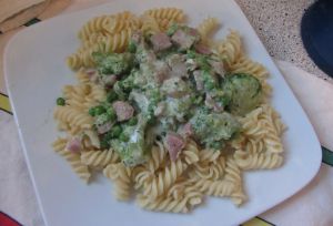 Recette Fusilli aux brocolis et petits pois