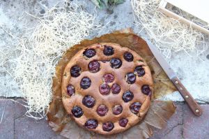 Recette Gâteau au yaourt à la vanille et cerises (vegan)