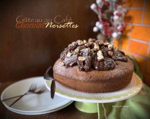 Recette Gâteau facile au café, chocolat et noisettes