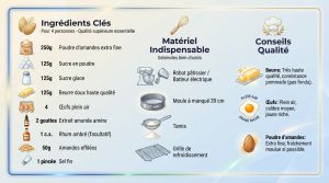 Recette Gâteau fondant amandes Mercotte : recette sans gluten