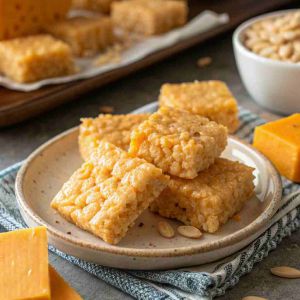 Recette Rice Krispie Cheddar Crackers – Crispy Cheese Snack