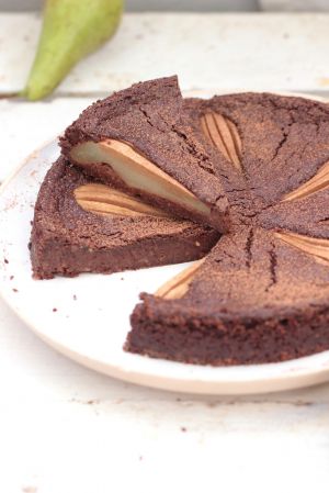 Recette Fondant choco poire vegan, sans gluten sans sucre ni beurre