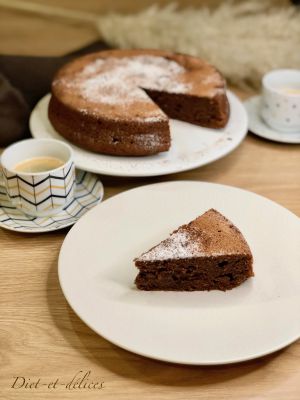 Recette Gâteau fondant à la crème de marrons et au chocolat