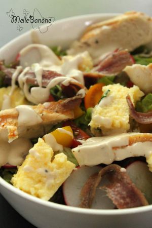 Recette Salade de poulet et polenta