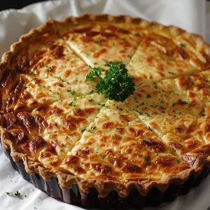 Recette Tarte alsacienne à la crème fondante : Recette Facile et Délicieuse