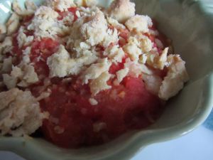 Recette Crumble de tomates {sans lactose}