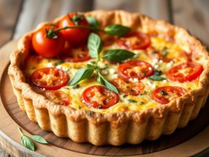 Recette Découvrez la Délicieuse Quiche Provençale aux Tomates et Chèvre !