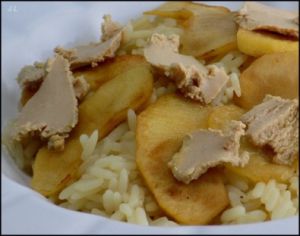 Recette Risotto au foie gras et aux pommes