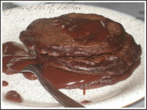Recette Pancake au chocolat et sa sauce au chocolat
