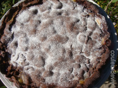 Recette Tourte chocolatée aux poires