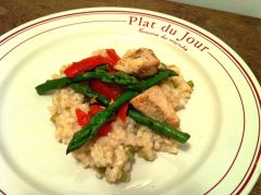 Recette Risotto aux asperges et pintade